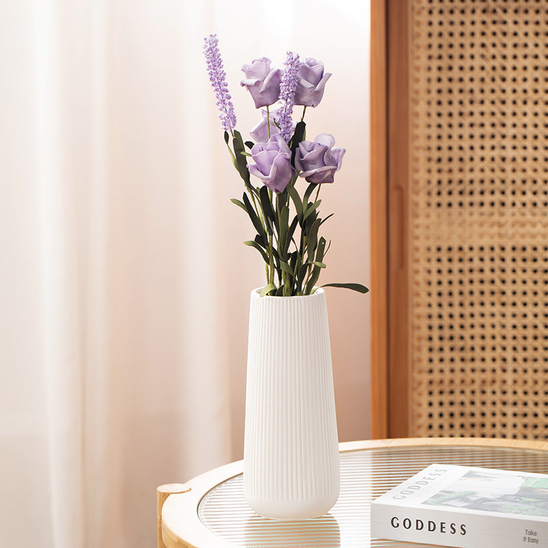 Nordic White Hydroponic Flower Vase Decor