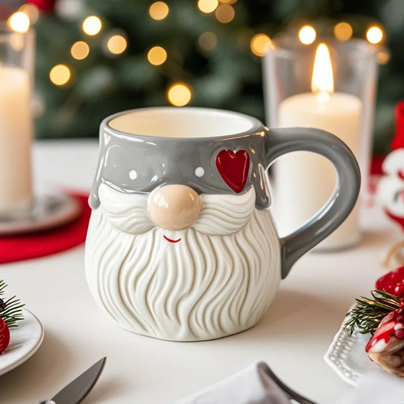 Ceramic water cup Santa Claus mug