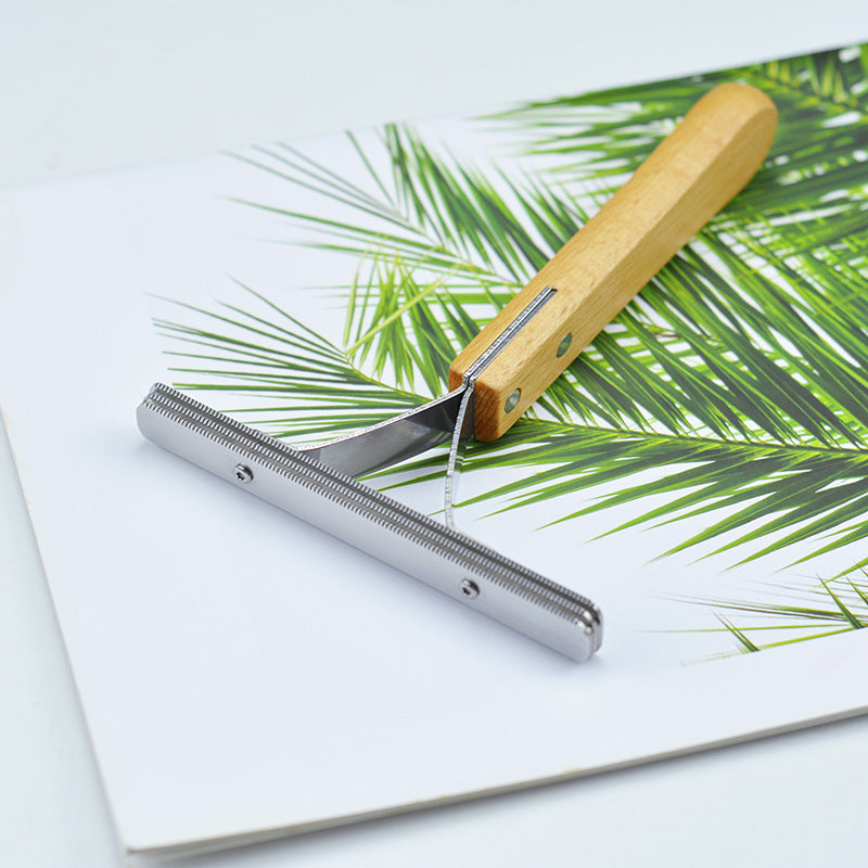 Stainless Steel Pet Hair Remover Scraper Tool