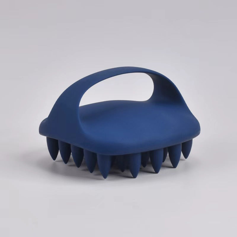 Portable shampoo comb with massage function and soft silicone