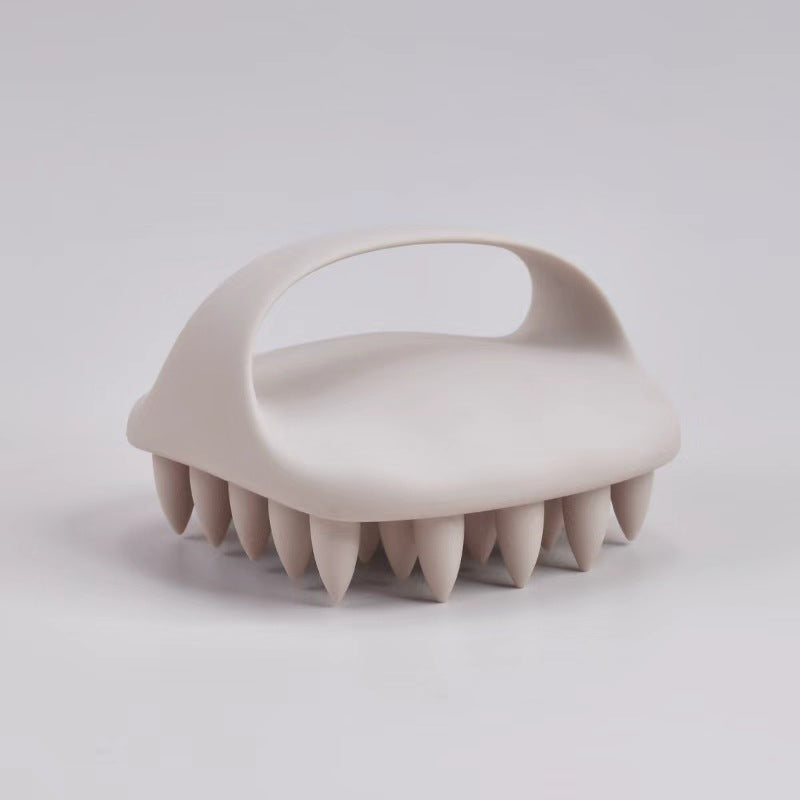 Portable shampoo comb with massage function and soft silicone