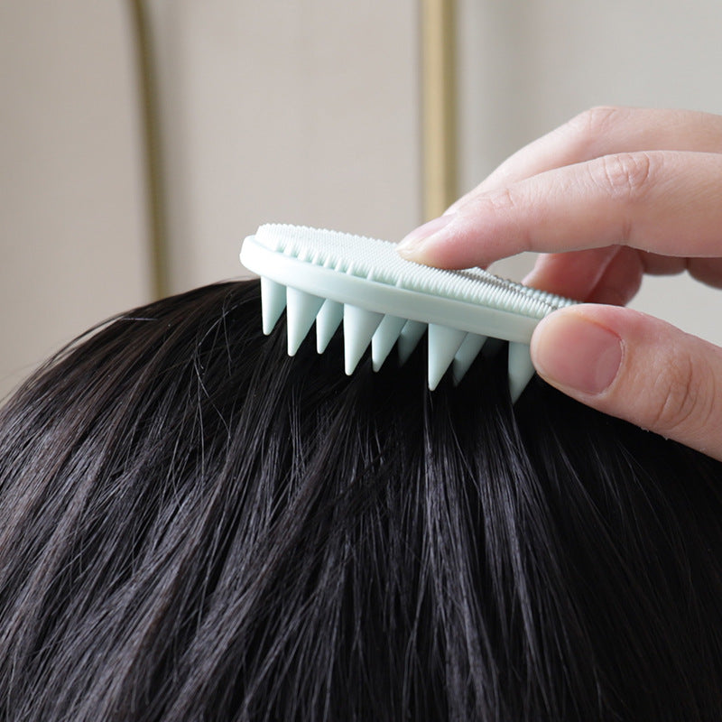 Silicone shampoo brush, silicone travel portable shampoo brush