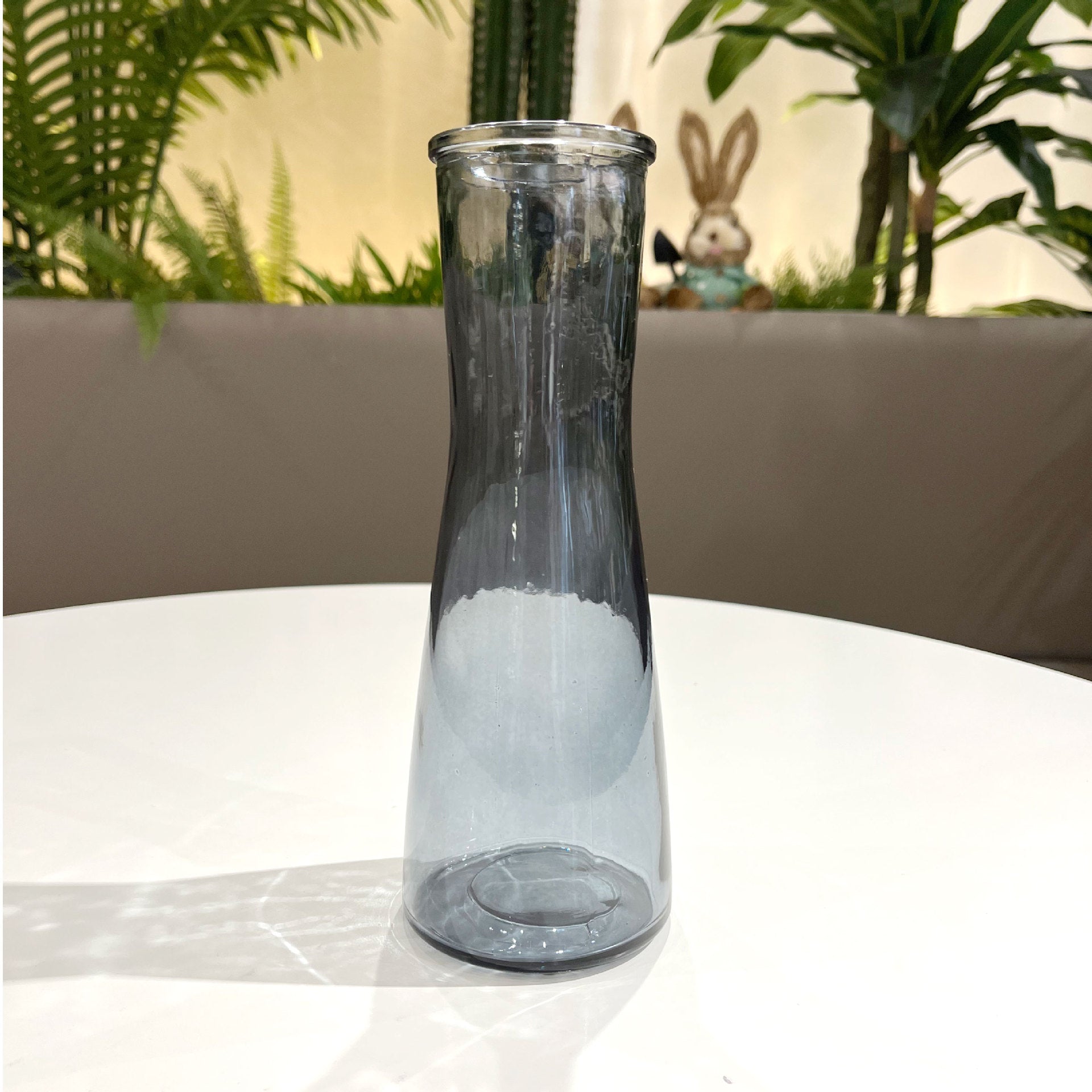 Elegant Waist Shape Glass Flower Vase Decor