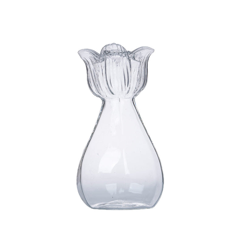 Floral Glass Hydroponic Desktop Plant Vase
