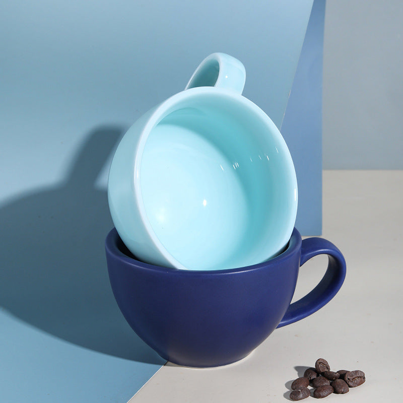 Exquisite Klein Mug, High-End Creative Latte Ceramic Coffee Cup