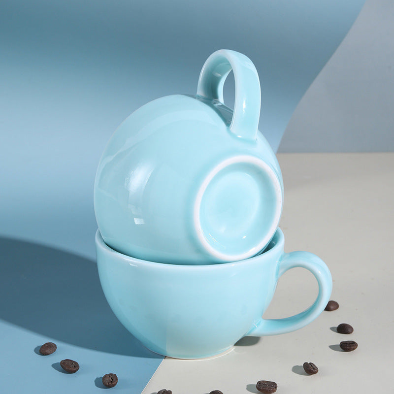 Exquisite Klein Mug, High-End Creative Latte Ceramic Coffee Cup