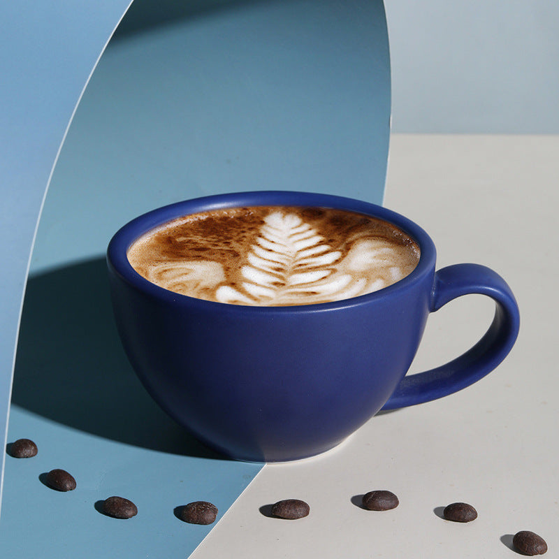 Exquisite Klein Mug, High-End Creative Latte Ceramic Coffee Cup