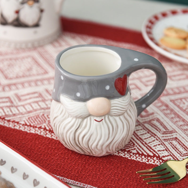 Ceramic water cup Santa Claus mug