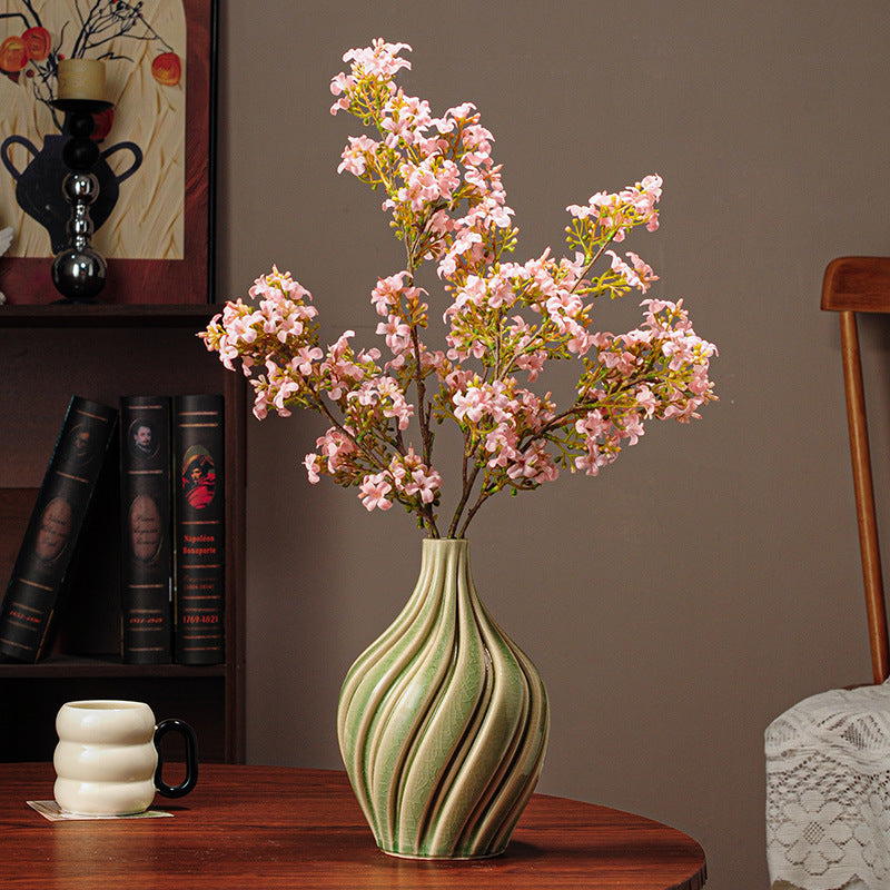 American Vintage Ceramic Flower Vase Home Decor