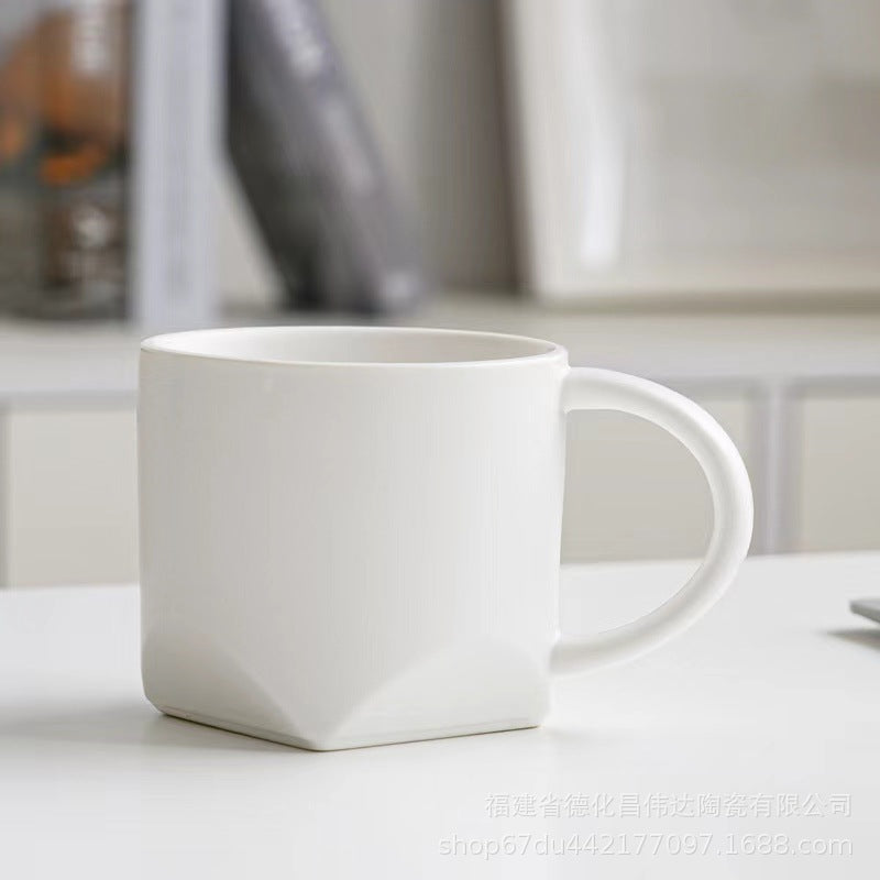 Matte ceramic coffee mug office mug minimalist